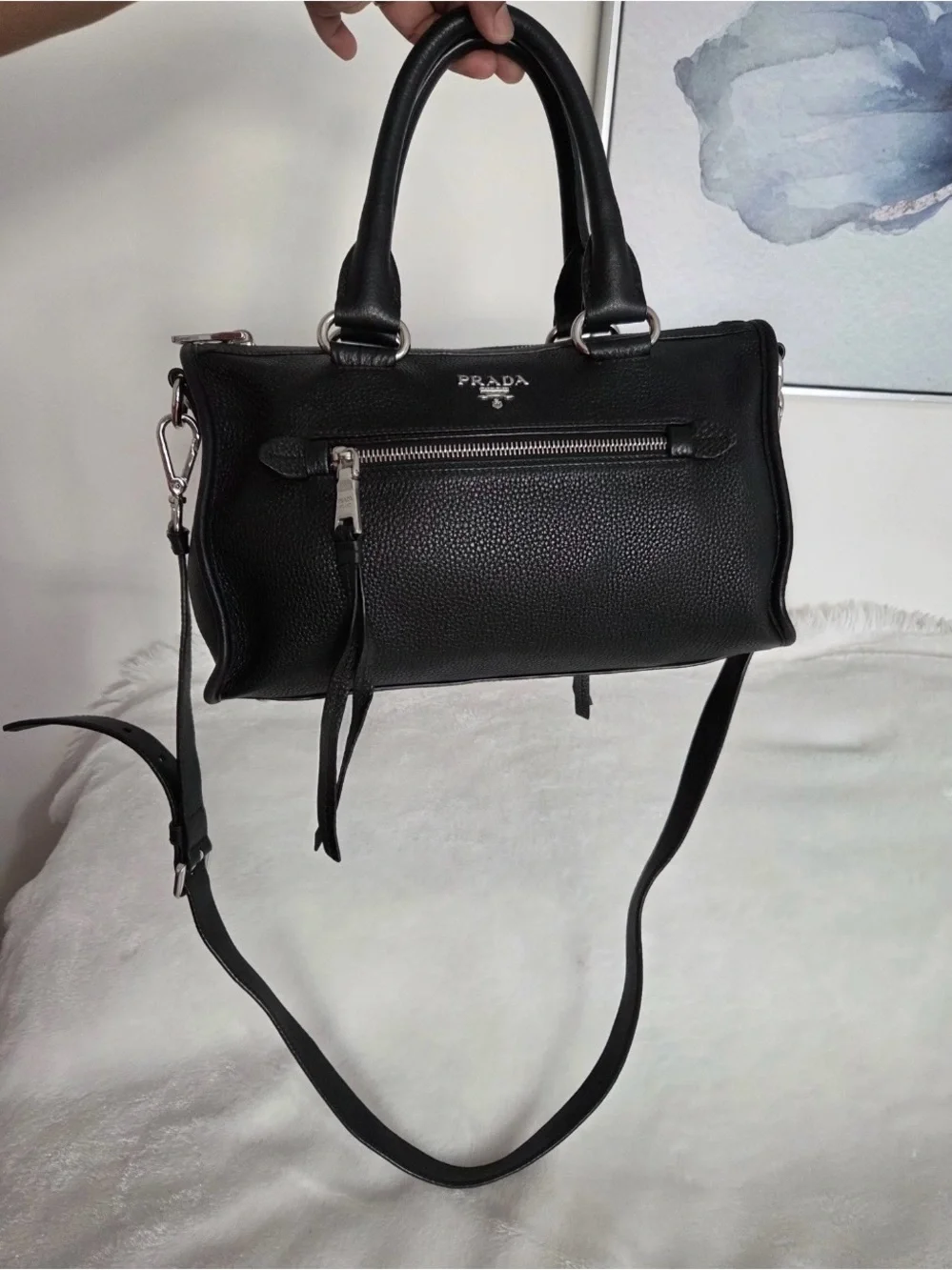 Prada Vitello Phenix Top Handle Satchel bag (Small)